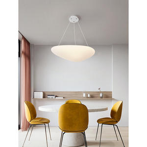 Lustre de salle à manger de style nordique luxueux, design romantique et créatif en forme de galets, pour chambre à coucher, chambre d'enfant, forme rectangulaire - Product Image 5