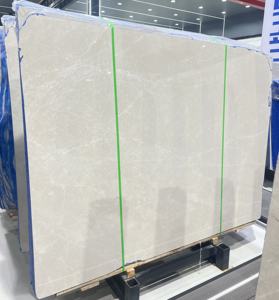 Carrelages de sol d'intérieur de villa Décoration de sol en marbre naturel beige Production personnalisée à guichet unique Carrelages beige d'intérieur en marbre - Product Image 1