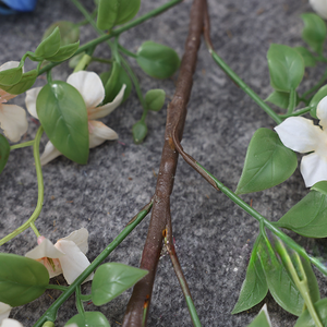 Vente en gros de branches de fleurs artificielles d'oranger et de <span class=keywords><strong>jasmin</strong></span> pour centre de table de mariage, tiges de fleurs de <span class=keywords><strong>jasmin</strong></span> en soie pour toile de fond florale - Product Image 3