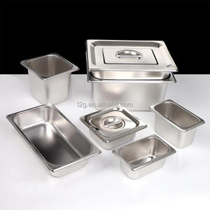 Bandeja GN de acero inoxidable para exhibición de helados, ensaladas, especias y buffet - Product Image 1