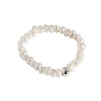 JZ137 Modisches Geschenk Feiner Schmuck Mini Kleine Natürliche Süßwasserperlen-Ringe für Frauen Echtes 925 Sterling Silber Schmuck für Damen
