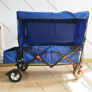 Venta al por mayor caliente al aire libre plegable carrito de playa pesca Camping portátil compras carro plegable carro - Product Image 4