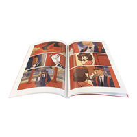 Impression de livres de bandes dessinées illustrés à couverture souple avec logo personnalisé de haute qualité