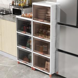 <span class=keywords><strong>Armario</strong></span> de cocina elegante de 45 <span class=keywords><strong>CM</strong></span> de ancho, organizador de puerta deslizante, <span class=keywords><strong>armario</strong></span> de almacenamiento de pie - Product Image 6