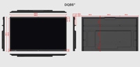 Kit de boîtier semi-fini en tôle Hiseeview SKD pour tableau blanc interactif tout-en-un pour la formation et les réunions