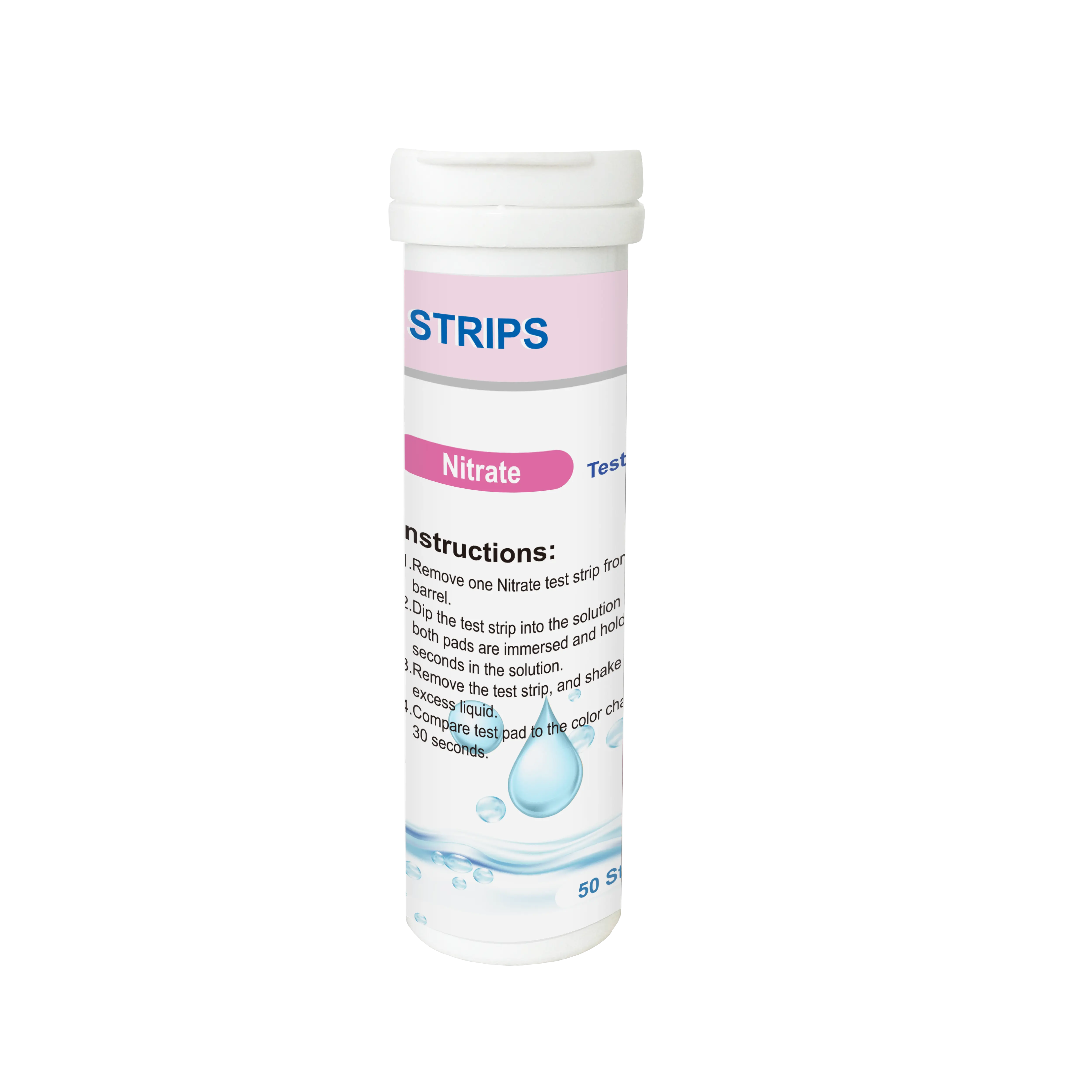 Zwembad-En Spa-Teststrips Met Nitraat Of Nitriet, 50 Strips, Bereik Van 0-50Ppm