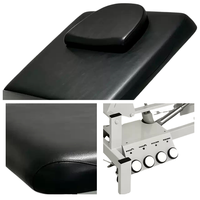 Table de beauté électrique à ciseaux, hauteur réglable, télécommande, appui-tête amovible, pour soins du visage, salon, spa, massage, tatouage