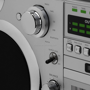 Máy nghe nhạc CD Cassette cổ điển phong cách thập niên 80, thiết kế retro, âm thanh nổi HiFi, loa di động kiểu Boombox vintage - Product Image 5