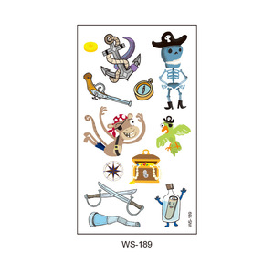 Vente en gros Tatouage pour enfants respectueux de la peau Autocollant de tatouage Cosplay <span class=keywords><strong>Pirate</strong></span> pour enfants Enfants - Product Image 6