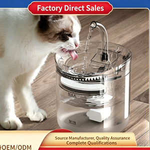 Latest Transparent Ultra Quiet wireless charging <b>automatic</b> circulation cat <b>water</b> fountain Pet <b>water</b> <b>dispense</b> - Product Image 3