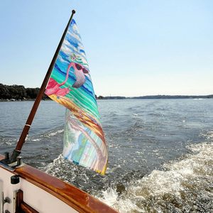 Bandera <span class=keywords><strong>de</strong></span> Astronauta <span class=keywords><strong>Unicornio</strong></span> 3x5 pies para Exterior e Interior con Ojales, Pancarta Decorativa para Jardín y Patio - Product Image 4