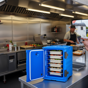 Boîte isotherme de 90 L pour la restauration, modèle D0100HRSCF8, empilable, pour les camions de nourriture - Product Image 2