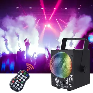 Projetor de 60 padrões para festa, iluminação por som, para chão de dança, casamento, laser, dj, disco, luz de palco estróbica