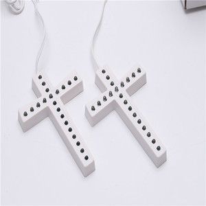Iglesia blanco iluminación led luces de hadas de uso para cementerio led <span class=keywords><strong>Cruz</strong></span> luz 21leds - Product Image 3