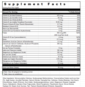 Complexe de vitamines et de minéraux prénatals avancé pour usage quotidien, formule douce pour les femmes enceintes et allaitantes - Product Image 3