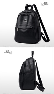 New Arrivals High Quality Leather <b>Backpack</b> Women Fashion <b>School</b> Bags Teenager Girls <b>Large</b> Capacity Casual Ladies <b>Backpacks</b> - Product Image 4