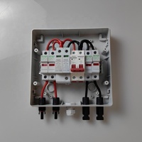 Boîtier de distribution solaire photovoltaïque DC 600V 32A 8 voies ABS avec protection contre la foudre, fusible MCB SPD 40KA IP65 pour extérieur