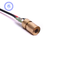 Module Mini Laser rouge 6mm 650nm 3-5V 5mW, lot de 2, avec faisceau à points, focalisable