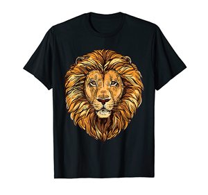 Personalizado al por mayor oro corona Cool Lion King Pride Lord Savior algodón hombres camisetas 100 algodón camisetas - Product Image 5