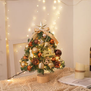 Wholesale New 45cm Artificial Small <b>Led</b> <b>Light</b> Mini Christmas <b>Trees</b> for Indoor Desktop Decoration - Product Image 1