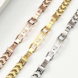 La correa de metal de acero para mujer es delgada y adecuada para el reloj pequeño Lola en oro, Rose Full Sky Star Polyishi <span class=keywords><strong>Wili</strong></span> Merck de 10 mm. - Product Image 2