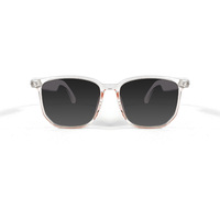 2025 Lunettes de soleil intelligentes avec verres transparents polarisés anti-UV et anti-lumière bleue Écoute de chansons et réponse aux appels Matériel VR