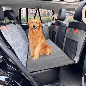 Alfombrilla para coche para mascotas, alfombrilla para perros para asiento trasero, 140x45cm, rectangular gris impermeable para uso en las cuatro estaciones - Product Image 1