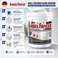 Peinture de revêtement époxy écologique pour sols, sable coloré, texture micro-terrazzo, imperméable, anti-rayures, couleur personnalisée