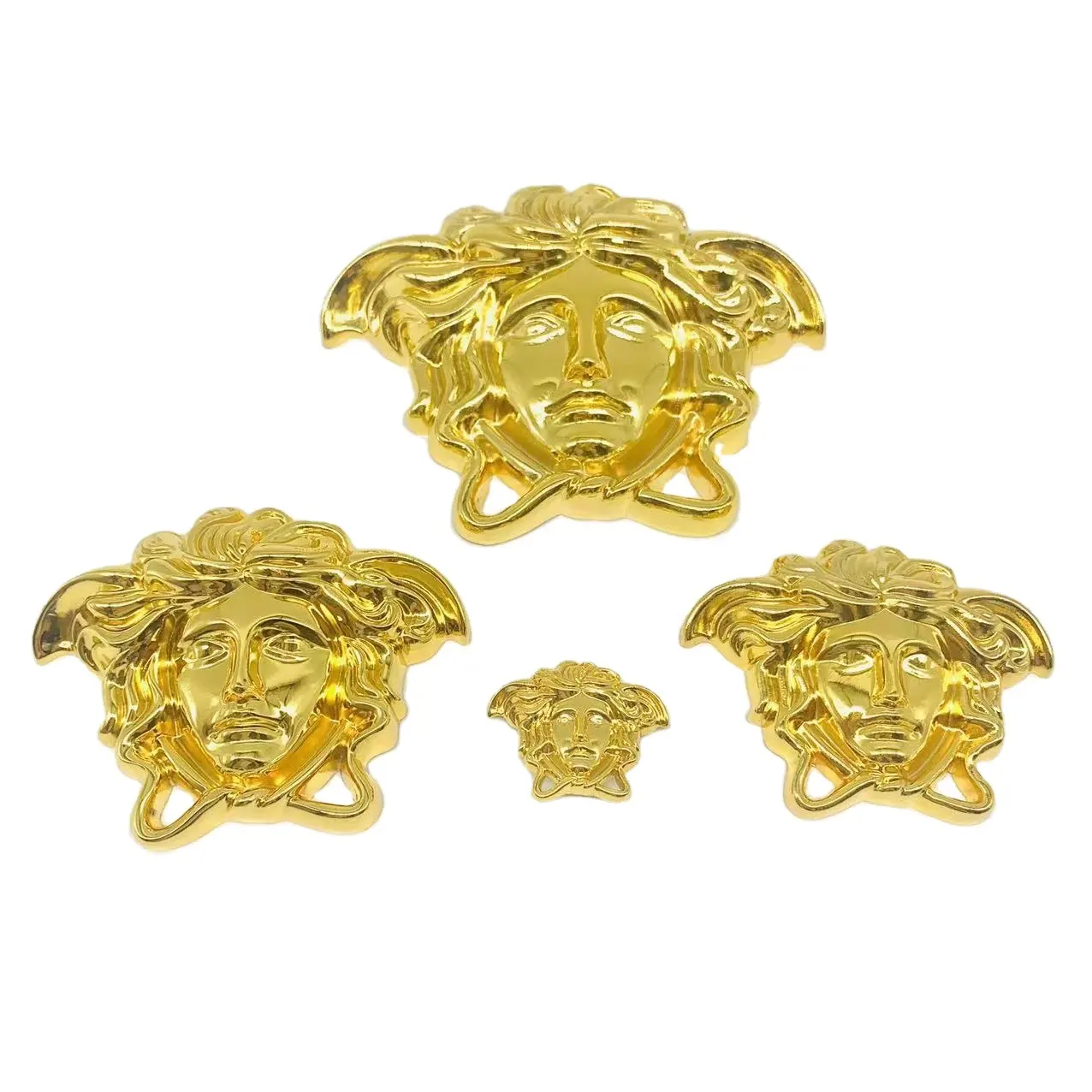 Wholesale Decoration Zinc Alloy Gold Silver Medusa Head Buckle knocker pull For chair and living room furniture