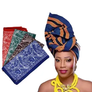 Vendita all'ingrosso bandane grandi teste-Sciarpa di capelli delle donne musulmane africane quadrate della bandana del materiale del cotone del poliestere di progettazione stampata vendita calda