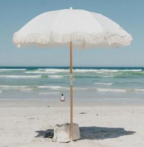 ร่มพับได้สั่งทำพิเศษสำหรับปิกนิก สระว่ายน้ำ ชายหาด ร่มกันแดดกลางแจ้งขนาดใหญ่พร้อมชายครุย ขายดีจากผู้ผลิตโดยตรง - Product Image 1