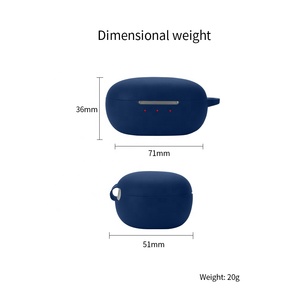 Étui en silicone pour écouteurs JBL T280 TWS NC2, protection contre les chocs <span class=keywords><strong>avec</strong></span> crochet, étui pour écouteurs pour <span class=keywords><strong>Airpods</strong></span> - Product Image 3
