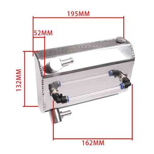 Oil Sump Tank 1L Mirror <b>Polished</b> Aluminum Universal Fit for <b>Car</b> Retrofit Upgrade TK06 - Product Image 1