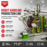Ligne de manutention robotisée efficace, robot industriel pour le chargement et le déchargement des lignes de soudage de réservoirs internes