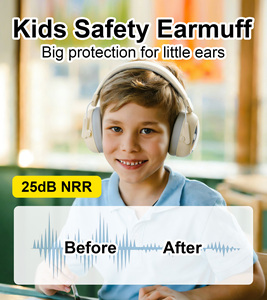 CE-Zertifizierte Großhandels-Sicherheits-Gehörschutz-Ohrenschützer für Kinder und Babys, Faltbare Silikon-ABS Lärmschutz-Ohrenschützer für Kinder - Product Image 5