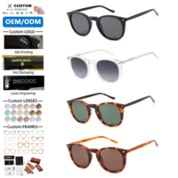 Lunettes de soleil polarisées TAC en acétate, monture ronde petite à rivets, style vintage steampunk, protection UV400, verres transparents, collection 2026 – Meilleures ventes