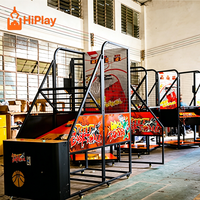 Machine d'arcade de basket-ball commerciale à monnayeur, machine de jeu de tir de basket-ball d'intérieur pour centre de jeux