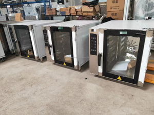 Fırın Ekipmanları Ticari Ekmek Fırını Dijital Kontrollü Elektrikli 5 Tepsili Sıcak Hava Konveksiyonlu Fırın ve Fırın Tepsisi Rafı - Product Image 4