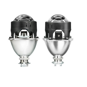 Lentilles Bi-Xénon Visteon 2,5 pouces à installation directe usine, phares HID Xénon à faisceau haut/bas, H4/H7, installation non destructive, en aluminium - Product Image 1