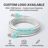 Kabel Patch Cord Cat5e 10m RJ45 Pabrik OEM CCA 24AWG UTP FTP SFTP Ethernet LAN Bersertifikasi CE/FCC Panjang Dapat Disesuaikan