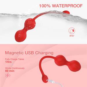 Vibrador de Silicona con Control Remoto de 9 Frecuencias, Bola Kegel Impermeable y Portátil para Adultos - Product Image 4