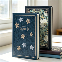 Carnet de notes A5 en PU à couverture rigide, motif floral gaufré, style vintage, pour cadeau, fournisseur de papeterie en gros