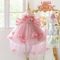 Robe de Fée en Tulle Vert Menthe pour Filles MQATZ, Robe de Princesse Style Fée de la Forêt avec Papillons 3D, Robe de Soirée pour Mariage et Anniversaire L6162