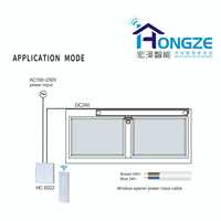 Ouvre-fenêtre silencieux 24V DC (aluminium durable, capteur APP/pluie) pour maison intelligente et hôtel