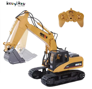 Kouyikou Juguetes 2022 2,4 GHZ 11 canales funcional RC Control remoto excavadora Tractor Construcción de Metal con luces sonido - Product Image 2