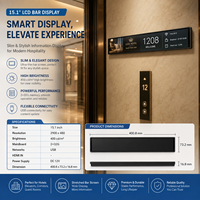 Écran LCD intelligent étiré pour affichage numérique intérieur, lecteur publicitaire, affichage commercial avec solution de gestion cloud
