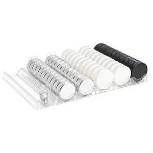Organisateur de présentoir de pots ronds, système de poussoir de tablette à ressort automatique pour snus, chewing-gum - Product Image 1