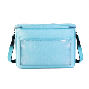 Sac isotherme ultra-fin en polyester avec fermeture éclair frontale, étanche, Bluetooth, pour boissons et aliments, avec haut-parleurs et subwoofer intégrés - Product Image 2