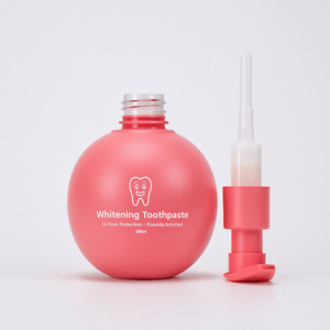 ขวดบีบยาสีฟันทรงกลม PET พร้อมหัวปั๊มสำหรับใส่เบกกิ้งโซดาหรือยาสีฟันสำหรับเด็ก แบบกำหนดเองได้ - Product Image 3