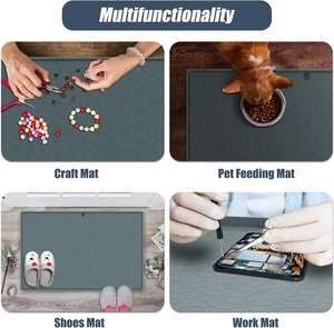 Tapis sous évier imperméable et écologique 34x22 pouces en silicone, protection pour armoire de cuisine et salle de bain, bac anti-gouttes gris, emballage carton - Product Image 6